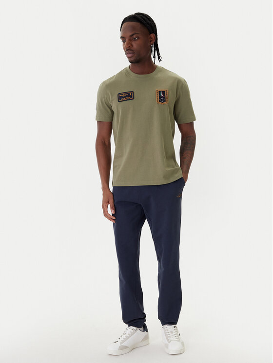 Aeronautica Militare Aeronautica Militare Póló 261TS2544UJ00592 Zöld Regular Fit
