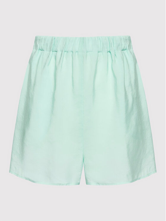 Simple Simple Šortky z materiálu SKD004 Modrá Regular Fit