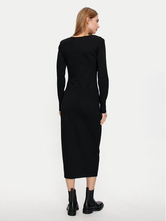 Karen by Simonsen Karen by Simonsen Rochie de zi Rebecca 10105100 Negru Slim Fit