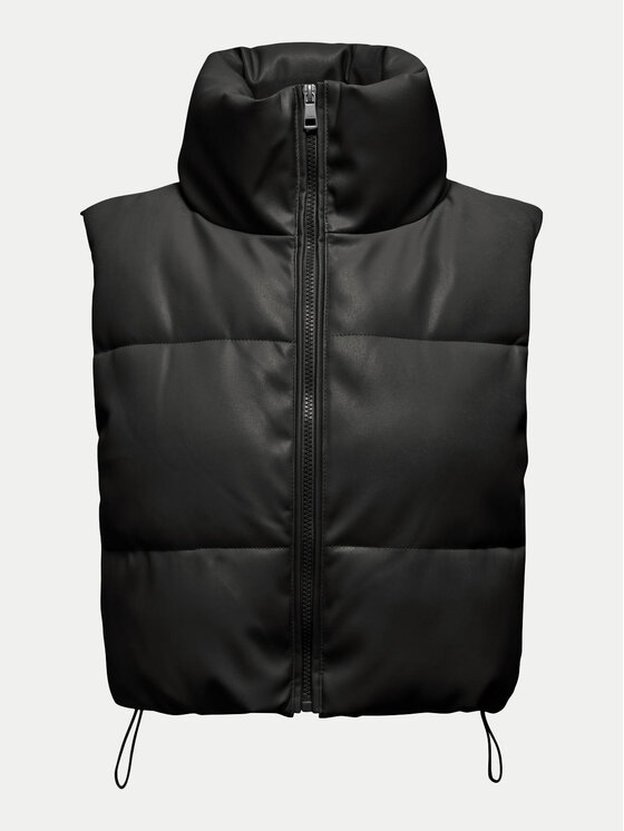 ONLY ONLY Αμάνικο Μπουφάν Elsie 15322028 Μαύρο Regular Fit