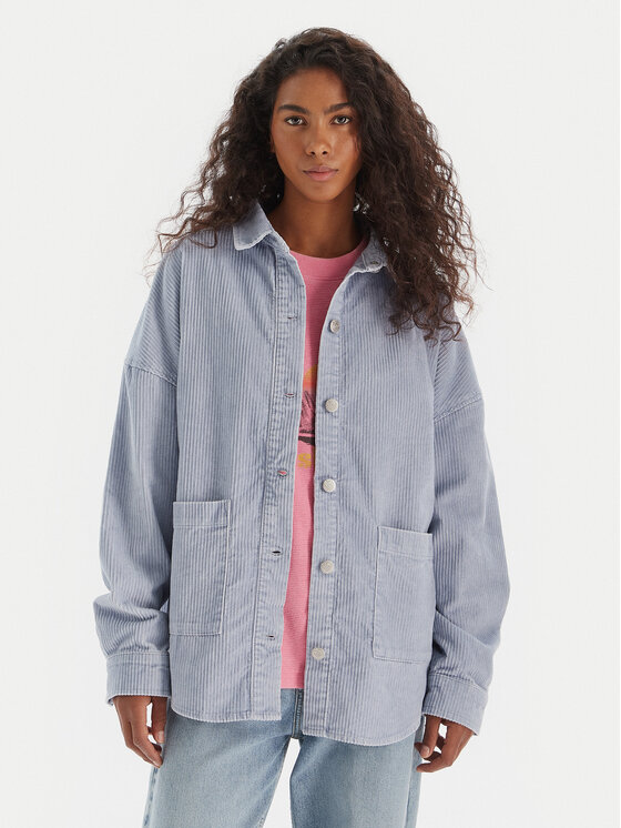 Roxy Roxy Košulja Kick Back Washed Cord ERJWT03697 Plava Regular Fit