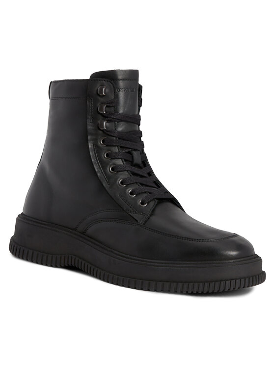 Tommy Hilfiger Tommy Hilfiger Ботуши Th Everyday Class Termo Lth Boot FM0FM04658 Черен