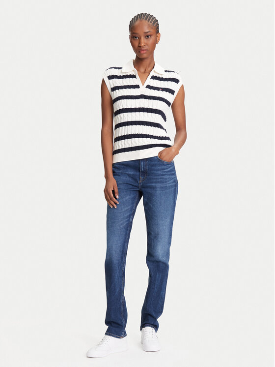Tommy Hilfiger Tommy Hilfiger Džemper WW0WW45655 Tamnoplava Regular Fit