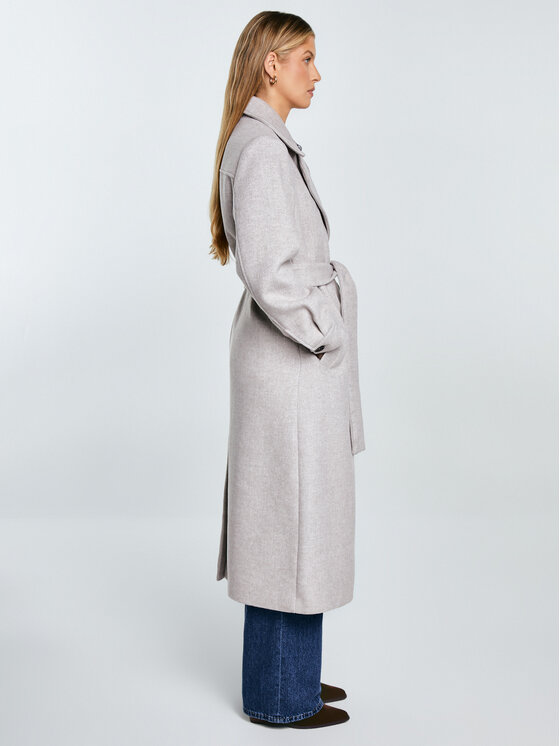 BIG STAR BIG STAR Płaszcz przejściowy KSENIA Beżowy Basic Fit