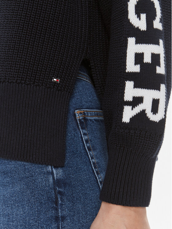 Tommy Hilfiger Tommy Hilfiger Pullover WW0WW39002 Dunkelblau Regular Fit