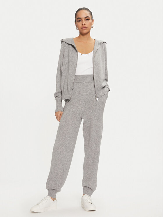 PINKO PINKO Majica dugih rukava 104317 A271 Siva Regular Fit