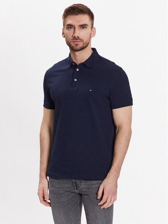 Tommy Hilfiger Tommy Hilfiger Polokošile 1985 MW0MW17771 Tmavomodrá Slim Fit