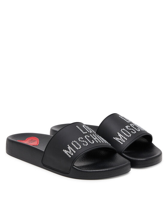 LOVE MOSCHINO LOVE MOSCHINO Şlapi JA28122G0MI13000 Negru