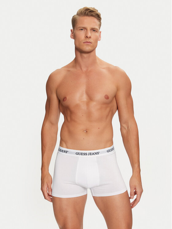 Guess Jeans Guess Jeans Комплект 3 чифта боксерки M4BZ48 K6YW1 Бял