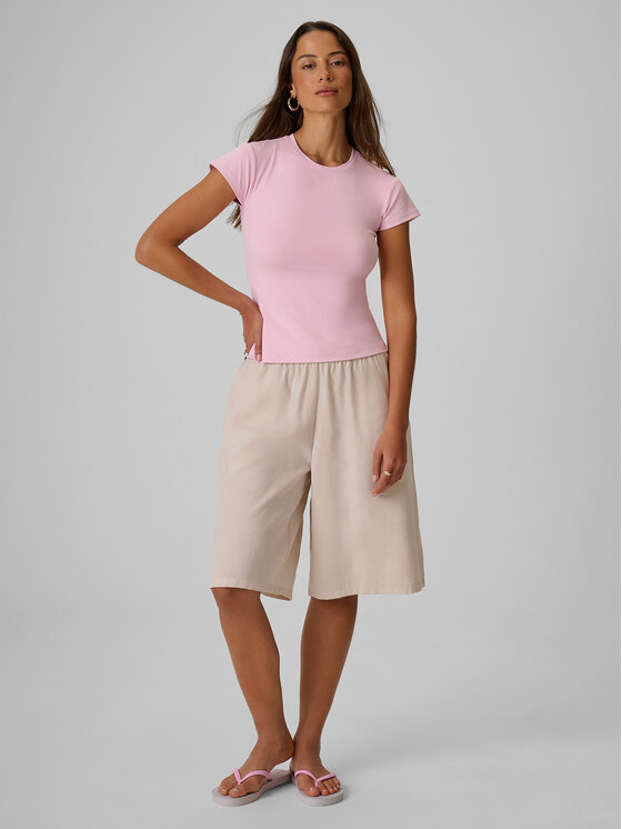 4F 4F T-Shirt COMMERCIAL Różowy jasny Slim Fit