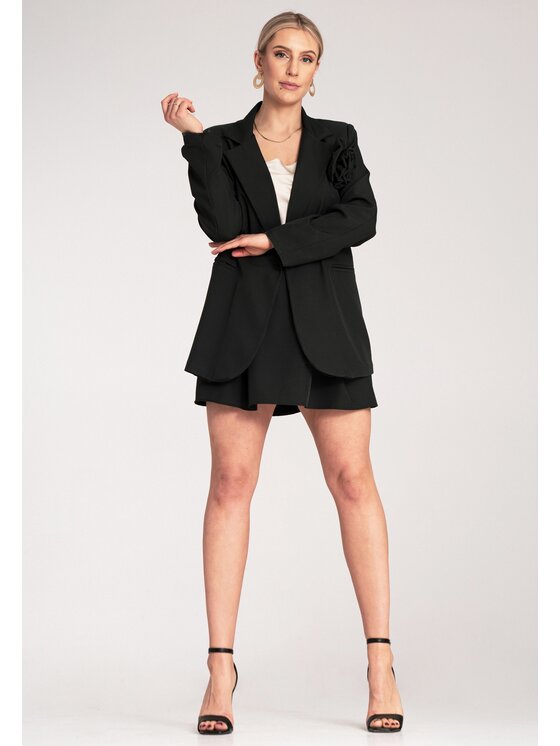 FIGL FIGL Marynarka M1153 Czarny Loose Fit