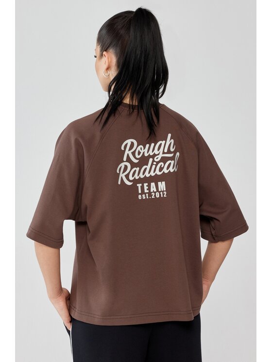 ROUGH RADICAL ROUGH RADICAL Koszulka techniczna VIBE Brązowy Slim Fit