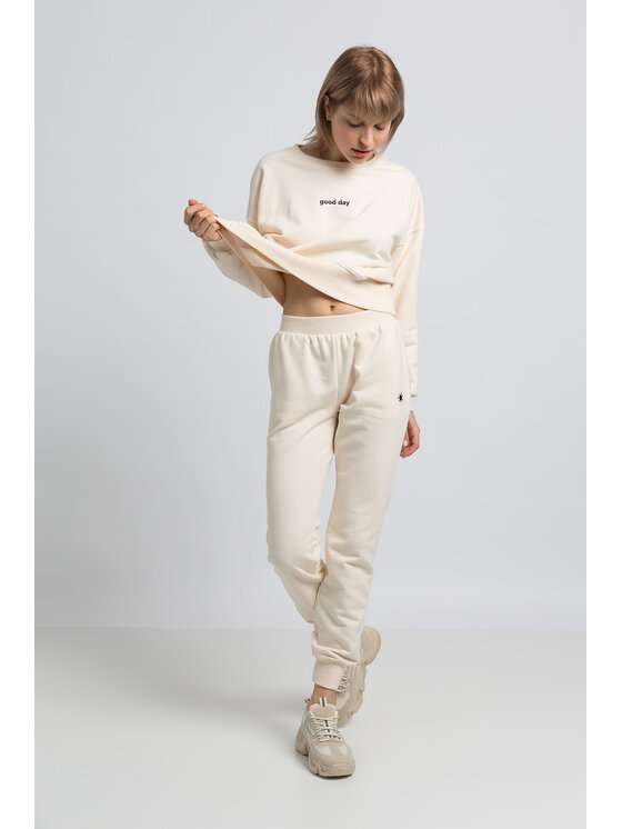 LaLupa LaLupa Spodnie piżamowe LA055 Biały Comfortable Fit