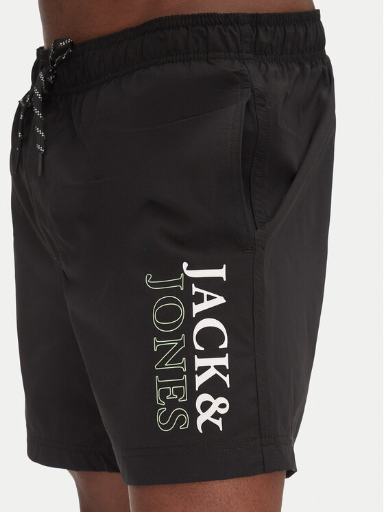 Jack&Jones Jack&Jones Pantaloni scurți pentru înot Maui 12272799 Negru Regular Fit