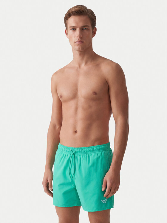 Emporio Armani Emporio Armani Szorty kąpielowe EM000583 AF20424 U7308 Zielony Regular Fit
