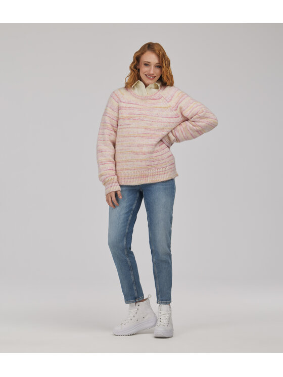 Lee Cooper Lee Cooper Sweter SONIA Różowy Regular Fit