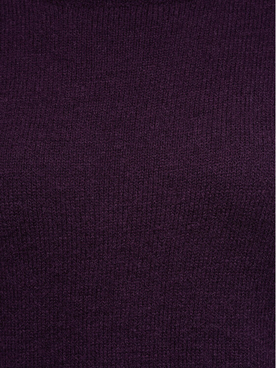 Ombre Ombre Sweter OW-SW-E0065 Bordowy Relaxed Fit