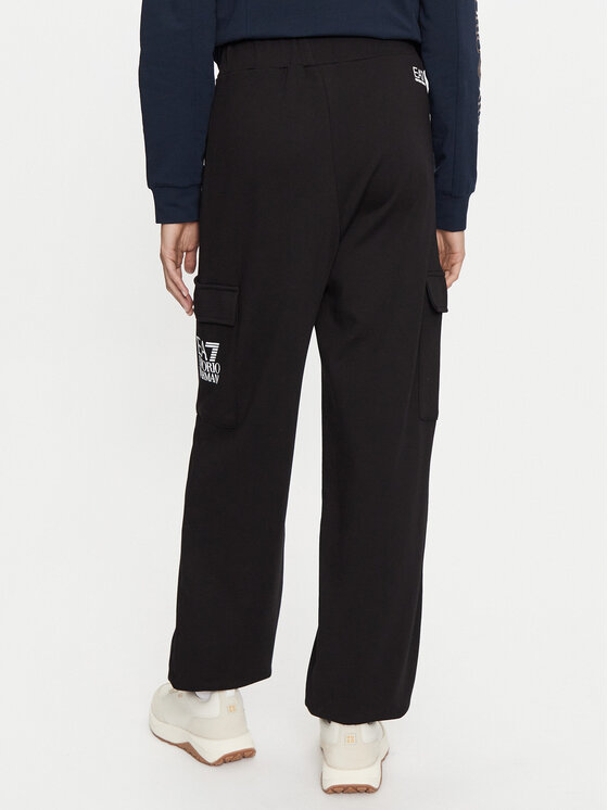 EA7 Emporio Armani EA7 Emporio Armani Hlače iz tkanine 6DTP94 TJZCZ Črna Regular Fit