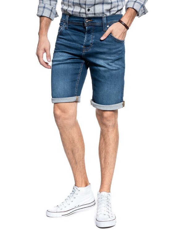 Mustang Mustang Pantaloncini di jeans CHICAGO SHORT Blu Regular Fit