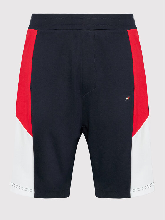 Tommy Hilfiger Tommy Hilfiger Sporta šorti Colorblocked MW0MW26851 Tumši zils Regular Fit