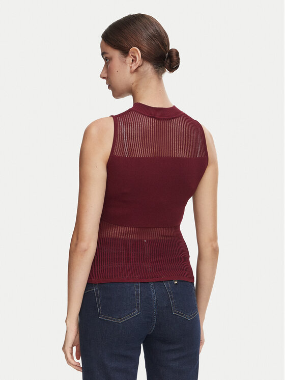 Morgan Morgan Топ 252-MJULIE Бордовий Slim Fit