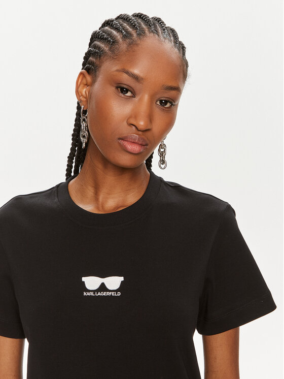 KARL LAGERFELD KARL LAGERFELD T-särk 245W1717 Must Regular Fit