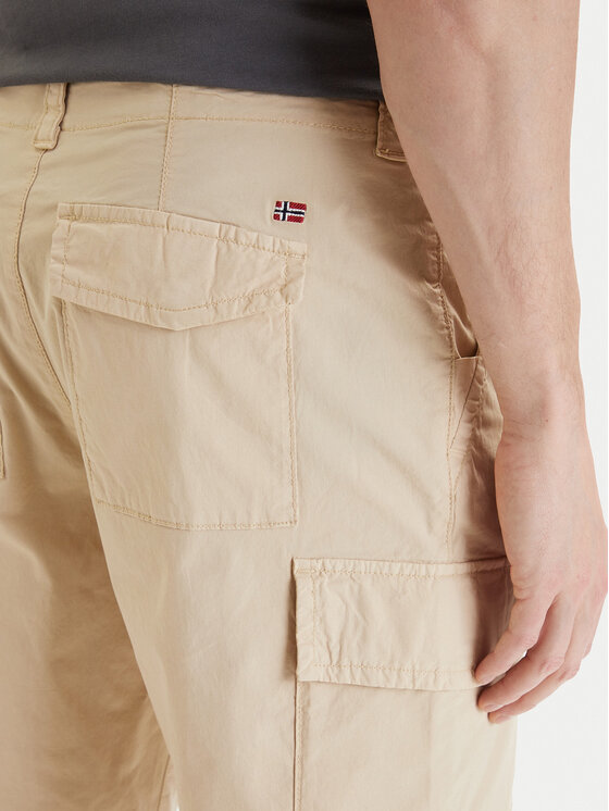 Napapijri Napapijri Stoffshorts N-Horton NP0A4HOS Beige Regular Fit