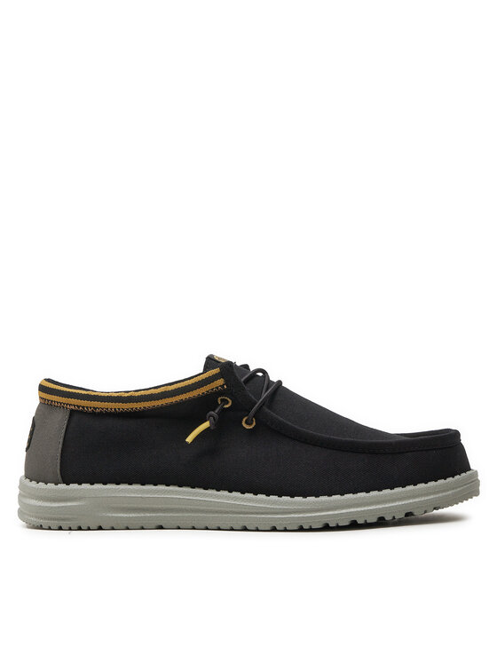 Pantofi Hey Dude Wally Leatterman 40715-072 Negru