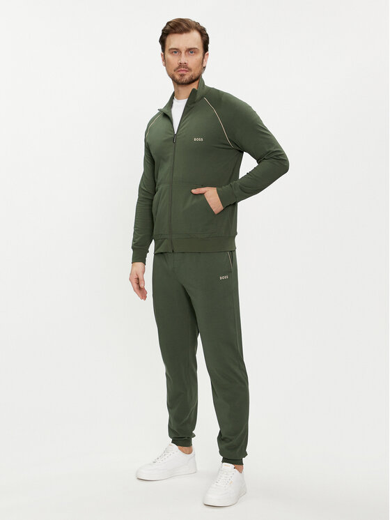 BOSS Boss Mikina Mix&Match 50515307 Zelená Regular Fit