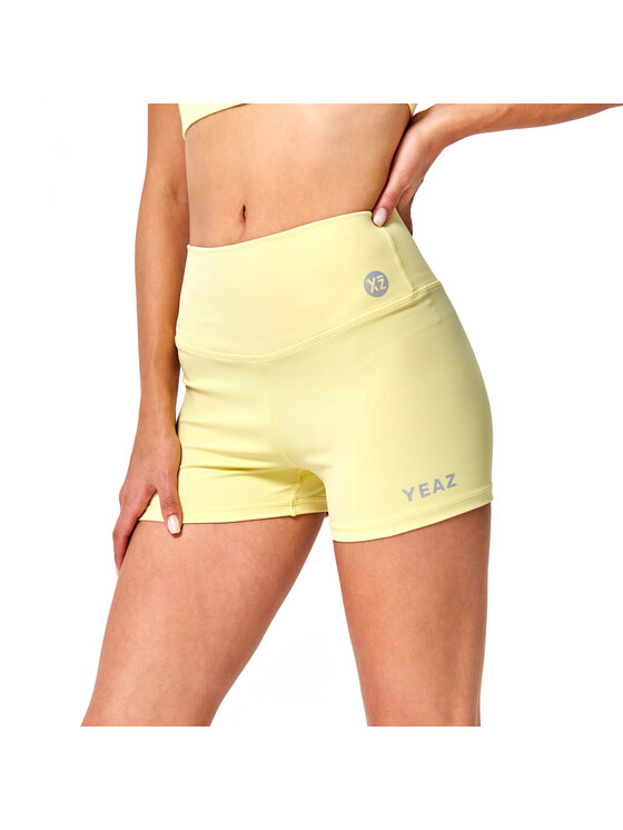 Yeaz Yeaz Szorty sportowe CELEB Żółty Slim Fit