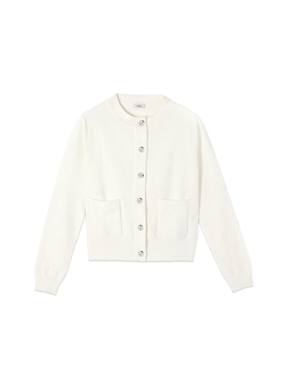 Oltre Oltre Maglione M521J005293N011 Bianco Slim Fit