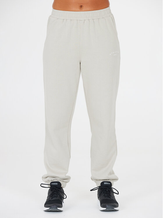 Athlecia Pantaloni trening Asport W Pants EA233347 Bej Regular Fit