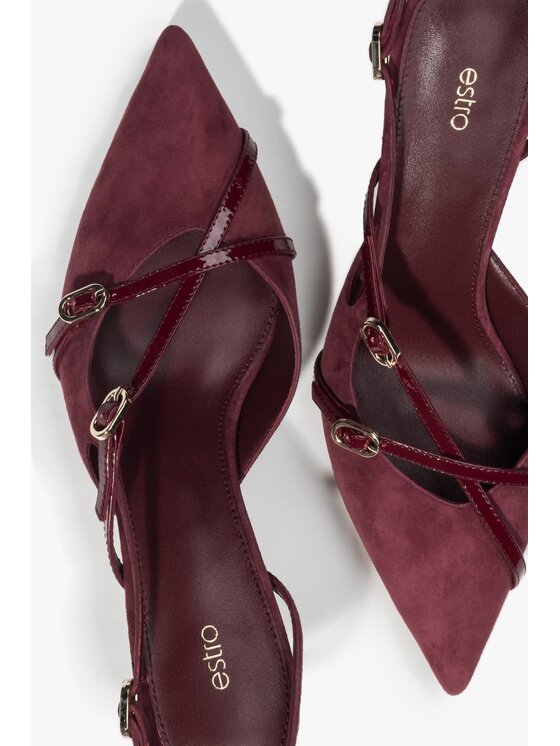 Estro Estro Γοβάκια ER00117221 Μπορντό