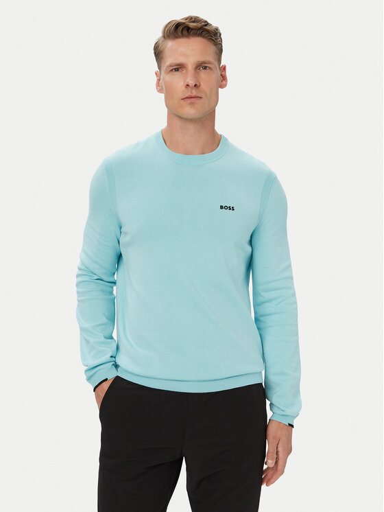 BOSS BOSS Pullover KN_Ever-X CN 50556145 Blau Regular Fit