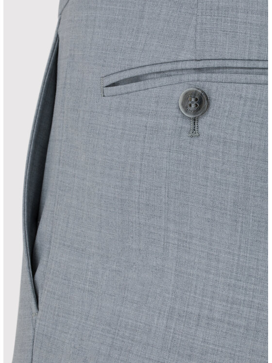 Pako Lorente Pako Lorente Spodnie garniturowe P25WF-6G-004 Szary Super Slim Fit