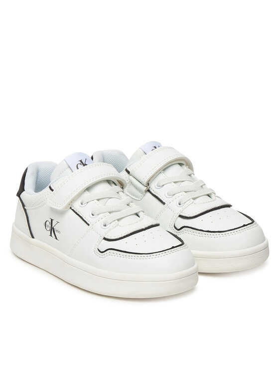 Calvin Klein Calvin Klein Snīkeri Low Cut Lace-Up/Velcro V1X9-83278-1355 S Balts