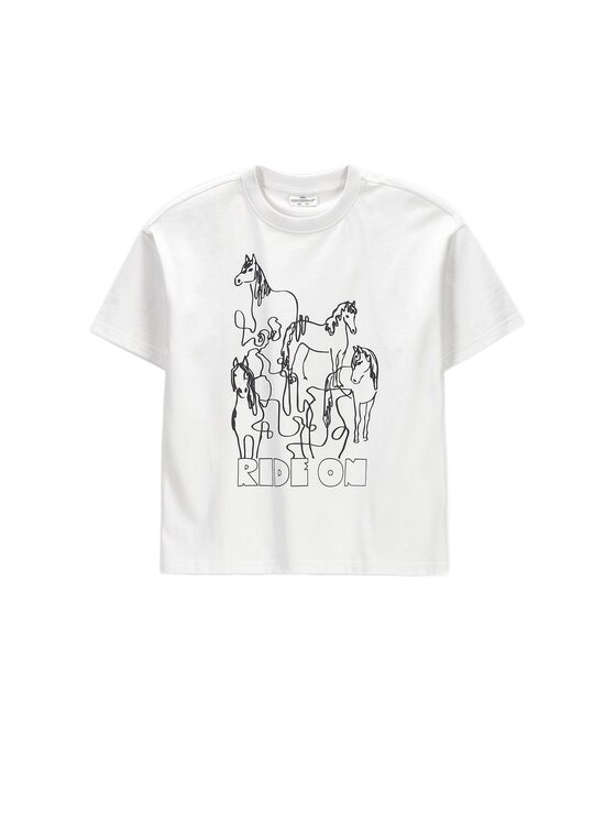 Coccodrillo Coccodrillo T-Shirt ZC6143202HGJ-001 Biały Regular Fit
