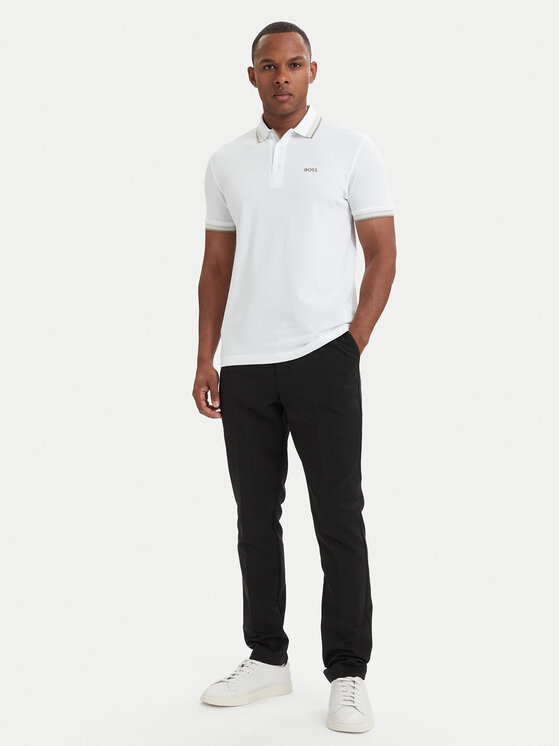 BOSS BOSS Tricou polo Paddy 50469055 Alb Regular Fit