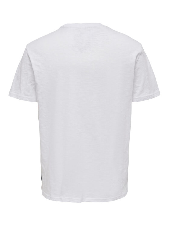 Only & Sons Only & Sons Футболка 22025286 Білий Regular Fit