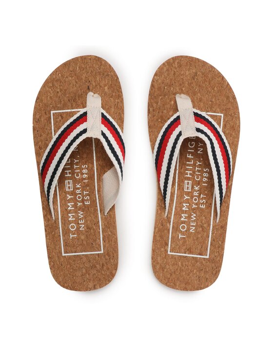 Tommy Hilfiger Žabky Cork Beach Sandal FM0FM04475 Béžová