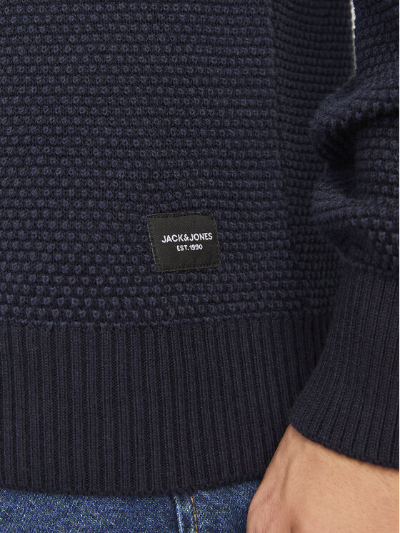 Jack&Jones Jack&Jones Sweater Globe 12258139 Sötétkék Regular Fit