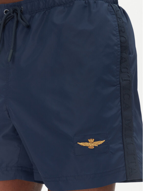 Aeronautica Militare Aeronautica Militare Plavecké šortky 251BW225CT3539 Tmavomodrá Regular Fit