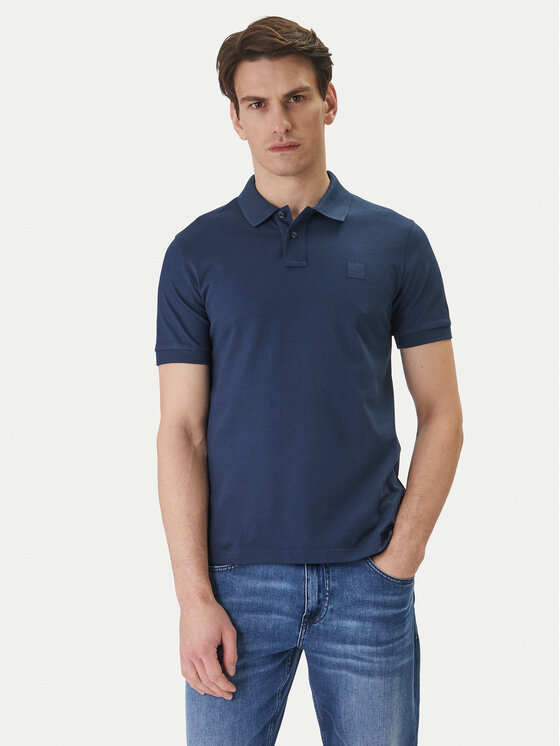 BOSS BOSS Tricou polo Passenger 50507803 Bleumarin Slim Fit