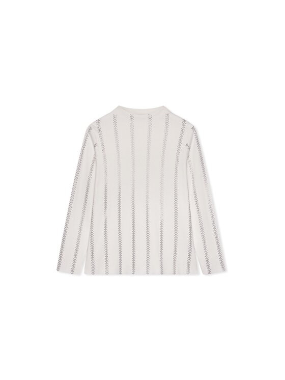 Fiorella Rubino Fiorella Rubino Sweter M639L008938N011 Biały Regular Fit