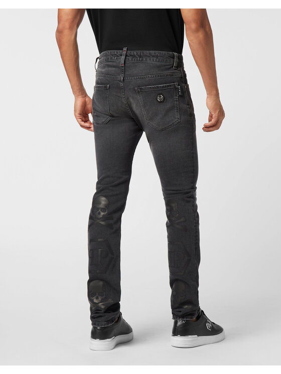PHILIPP PLEIN PHILIPP PLEIN Jeansy 25905 Czarny Straight Leg