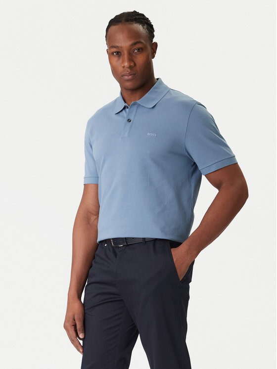 BOSS BOSS Polokošile Pallas 50468362 Modrá Regular Fit