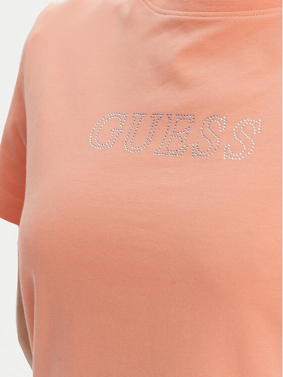 Guess Guess T-shirt V3BI11 J1314 Narančasta Regular Fit