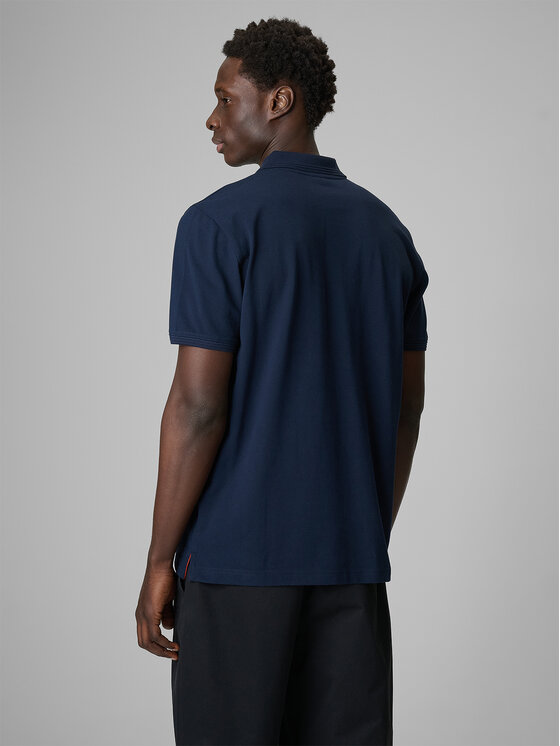 4F 4F Polo ESSENTIAL 3 Granatowy Regular Fit