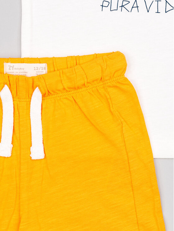 Zippy Zippy Komplekti kuuluvad t-särk ja šortsid ZBBAP0602 23004 Oranž Regular Fit