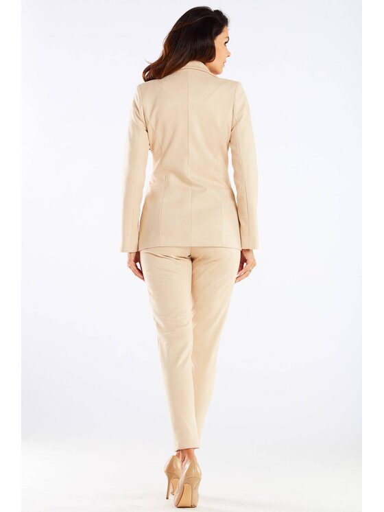 Awama Awama Dámské kalhoty A461 Béžová Basic Fit